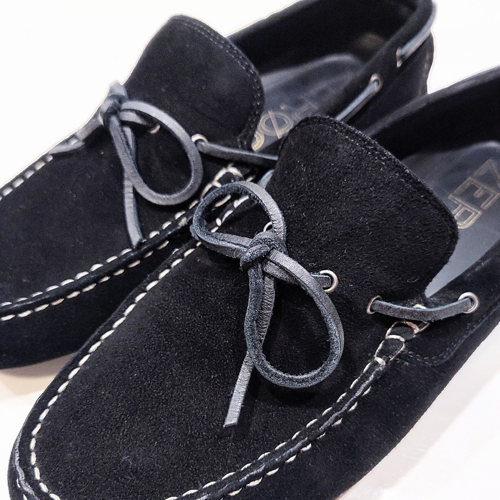 Cole Haan Zerogrand Camp Moc Driver Black Suede Mens 10M Loafers C25991 - Picture 10 of 14